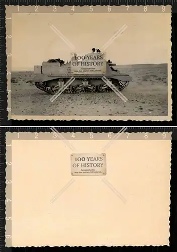 Repro Foto Englischer Panzer Tank Afrika