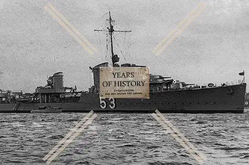 Foto deutsche Kriegsmarine Zerstörer Kennung siehe Schiff