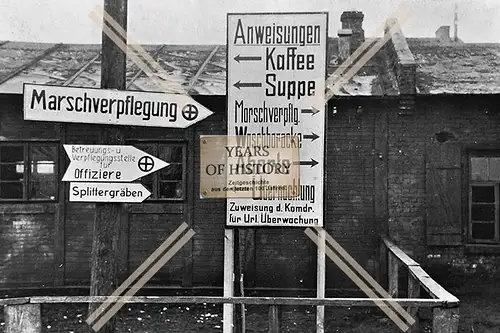 Foto Hinweisschilder Ostfront 1942