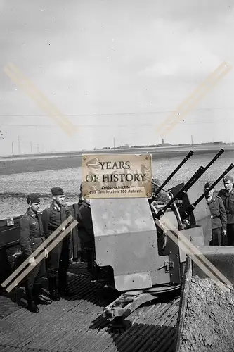 Foto Soldaten Luftwaffe mit Vierling MG