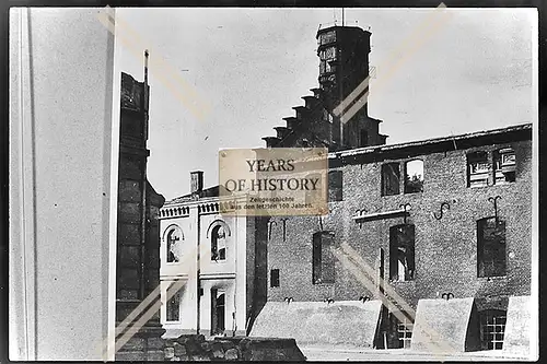 Foto Köln 1944-46 zerstört Hus Gebäude Grundmauern stehen noch