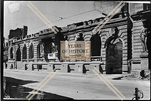 Foto Köln 1944-46 zerstört Haus Gebäude Schienen