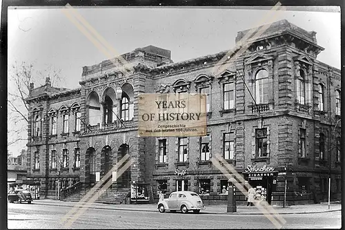 Foto Köln 1944-46 Söhnchen Zigarren Pfaff Geschäft Straße Fahrzeuge