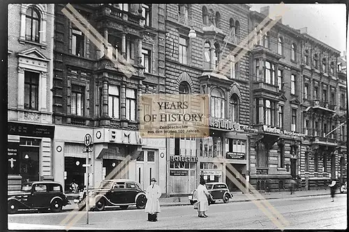 Foto Köln 1944-46 Winterthur Versicherung Volksfürsorge BMW Geschäft Straße