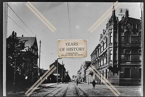 Foto Köln 1944-46 Straße Schienen Häuser Gebäude