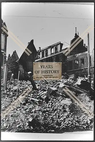 Foto Köln 1944-46 Hotel Mittelhäuser zerstört Trümmer