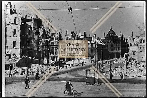 Foto Köln 1944-46 Heumarkt zerstört Gebäude Häuser Trümmer