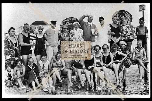Foto Ostseebad Dahme 1928 am Strand Sommerfrische Urlaub Gruppenaufnahme