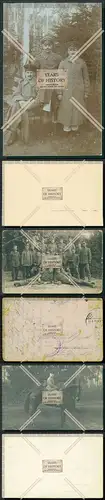 Orig. Foto AK 3x 1.WK Weltkrieg Feldpost 1914-18 Soldaten Einsatz Portrait uvm.