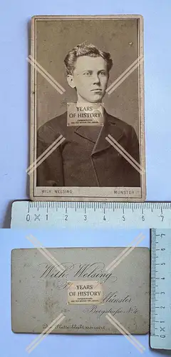 Foto Carte-de-Visite CdV cabinet Cab Portrait Kinder Damen Herren uvm. ab 1870