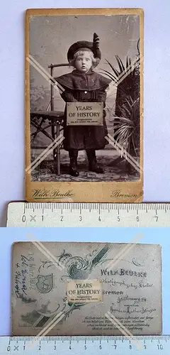 Foto Carte-de-Visite CdV cabinet Cab Portrait Kinder Damen Herren uvm. ab 1870