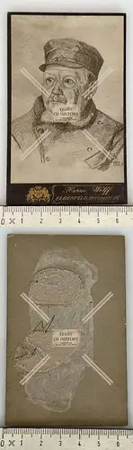 CDV CAB Foto Portrait Soldat Wolff Elberfeld 