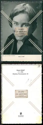 Autogramm Maria Margarete Anna Schell war eine österreichisch-schweizerische S