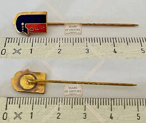 Alte Anstecknadel Pin Deutsche Feuerwehrverband e. V. DFV Abzeichen Emaille