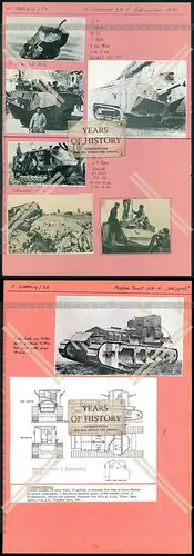 Panzer Tank 1. Weltkrieg WK Frankreich England MR 1 u.2 uvm.