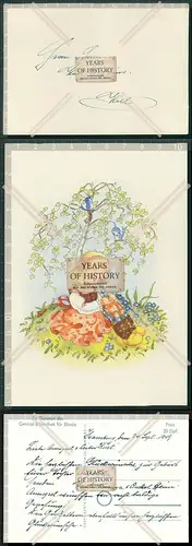  AK u. Brief an A. u. Kurt Diggins Kdt. U 458 Mädchen Blumenwiese unter Baum m