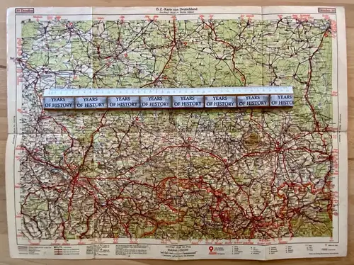 BZ-Karte 35 Dresden Sächsische Böhmische Schweiz Zittau Görlitz Spremberg