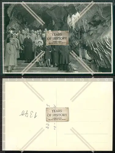 Orig. Foto AK Baumannshöhle Schauhöhle neben der Hermannshöhle in Rübeland 