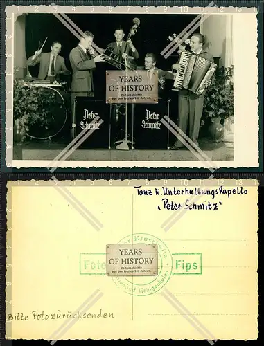 Orig. Foto AK Peter Schmitz Band Tanz und Unterhaltungskapelle Heiligenhafen 19