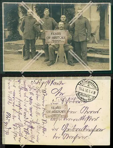 Orig. Foto AK Soldaten 1916 Wachkompanie Feldpost Stempel und Beschreibung sieh