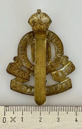 Royal Army Ordnance Corps Messing Kings Crown Cap Badge Großbritannien England