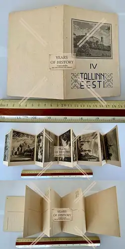 Leporello Postkarten Album 9 AK Reval Tallinn Estland 1914-18