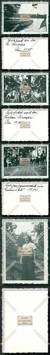 Orig. Foto 4x 1935 RLG Koblenz Lahnstein Ruderlehrgang Mädchen 1935 in Berlin 