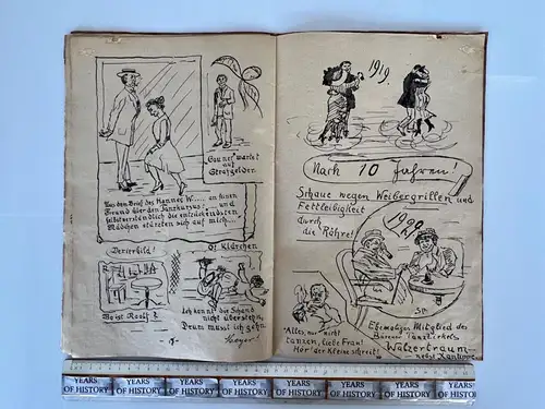 Bierzeitung lustige Festzeitung 1919 Emmy Runte Büren Paderborn super gestaltet