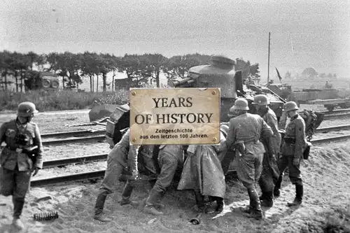 Repro Foto 10x15cm Panzer Tank Bahnhof 