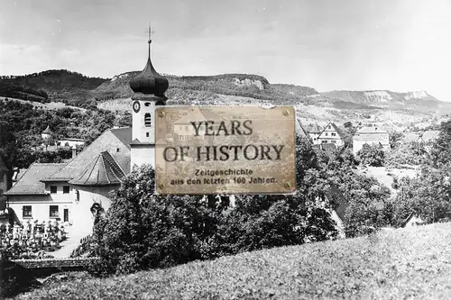 Foto 10x15cm Baden Württemberg Lautlingen Schwäbisch Alb mit Kirche