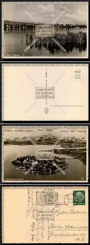 2x Orig. Foto AK Insel Reichenau b. Konstanz Baden Württemberg gel. 1938 u.a.