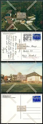 AK 2x DGB Bildungswerk e.V. Hattingen Hans Böckler Schule am Homberg Luftbild 