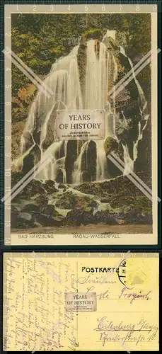 AK Bad Harzburg Radau Wasserfall 1919 gelaufen