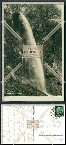 AK Bad Urach im Maisental Wasserfall 1937 gelaufen