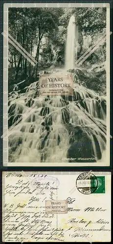 AK Uracher Wasserfall 1931 Eningen unter Achalm Sonderstempel gelaufen