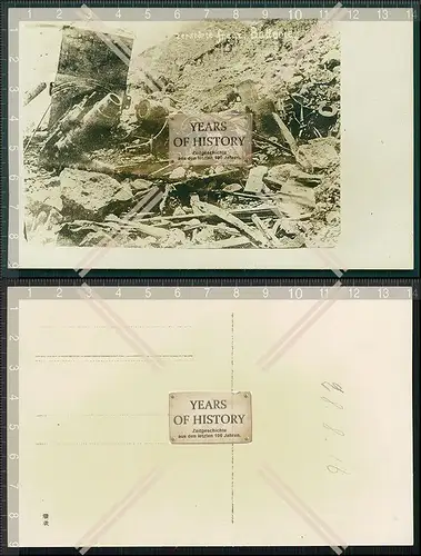Orig. Foto 1.WK Weltkrieg Frankreich Belgien zerstörte Technik