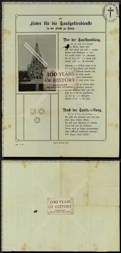 Orig. Dokument Kirche Riesa bei Dresden ca. 1900