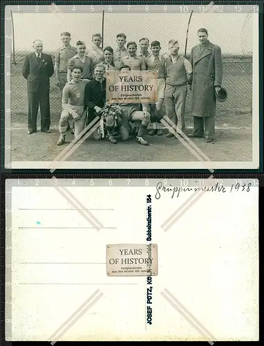 Foto Feld-Handball TV - TVE - TUS - 1874 Kalk Köln 1938 Gruppenmeister Mannsch