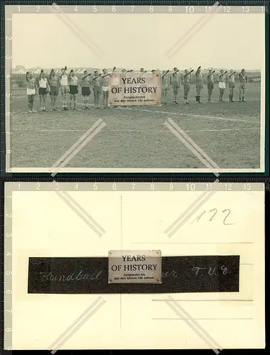 Foto Feld-Handball TV - TVE - TUS - 1874 Kalk Köln 1937 Mannschaftsfoto 