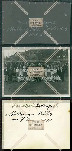 Foto Feld-Handball TV - TVE - TUS - 1874 Kalk Köln 1931 Spiel gegen Mülheim R
