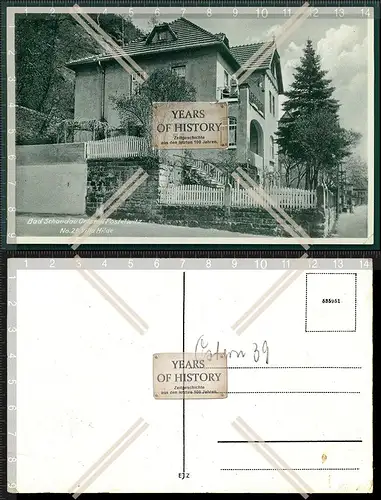 AK Postelwitz Bad Schandau Villa Hilde 1939 Sächsische Schweiz-Osterzgebirge