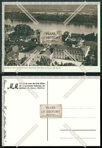 AK Luftbild der Sektkellerei Matheus Müller Eltville am Rhein Fliegeraufnahme 