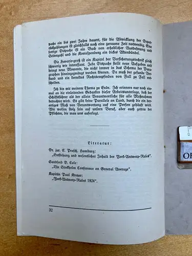 Die Havarie-große - ihre Geschichte und die York-Antwerp-Rules 3. Aufl. Nr. 72