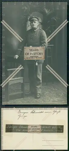 Orig. Foto AK Portrait Soldat in Uniformsäbel aus Sterkrade Oberhausen 1915