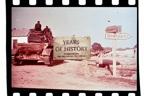 Foto vom Farbdia kein Zeitgenössisches Original  Panzer Tank Südrussland Wolgogr