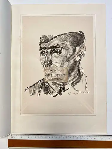 Orig. Kunstdruck Portrait gefangener Soldat jüdischer Sowjetsoldat