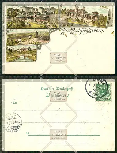Orig. AK Königsborn Unna Dortmund Litho gel. 1897