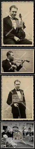 Orig. Foto Musiker mit Violine Geige