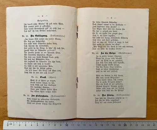 Heft - Das Geigerlein Karl Bohm Johanna Siedler 1898 Verlag J. Hainauer Breslau