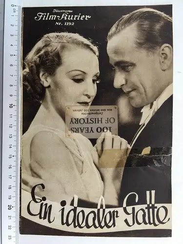 Illustrierter Film Kurier IFK Nr 1192 Ein idealer Gatte Carl Ludwig Diehl Brigit